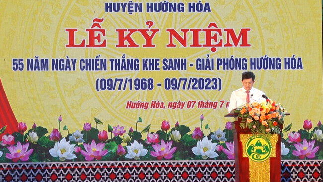 Thực hiện tốt việc tuyên truyền chào mừng kỷ niệm 55 năm Ngày Chiến thắng Khe Sanh, Giải phóng Hướng Hóa (09/7/1968-09/7/2023)